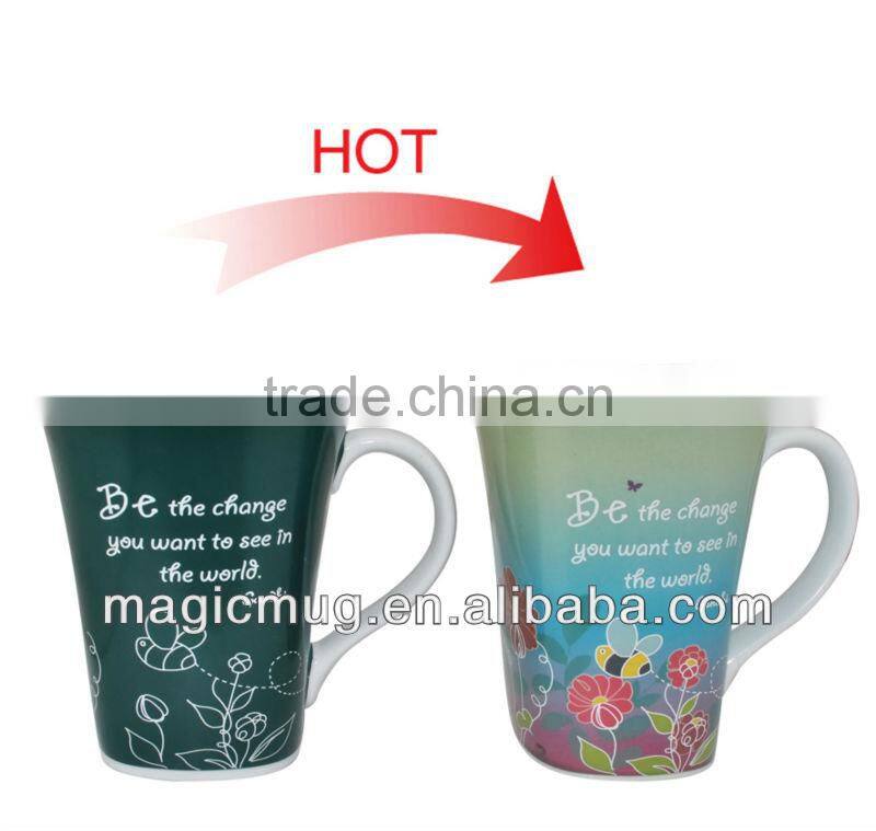 Magic Transferring Ceramic Heat Resistant Ceramic Mug