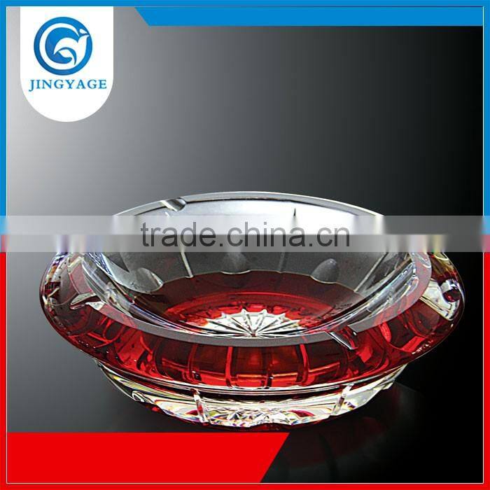 Trade assurance personalized engraving logo glass ashtray photo