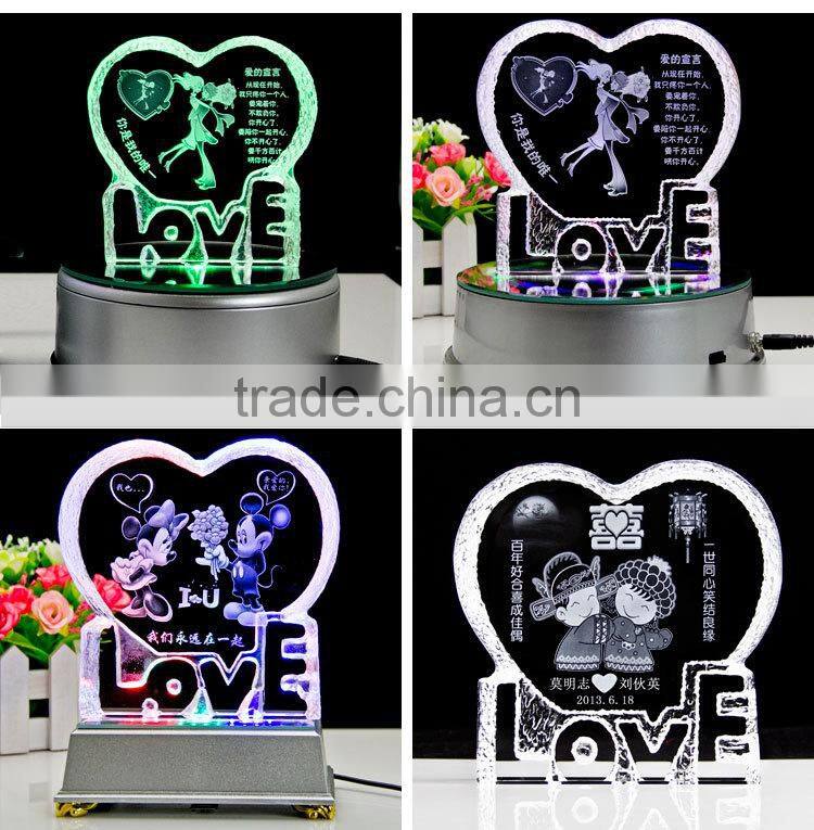 Aries LED 3D Crystal Gift For Promotion