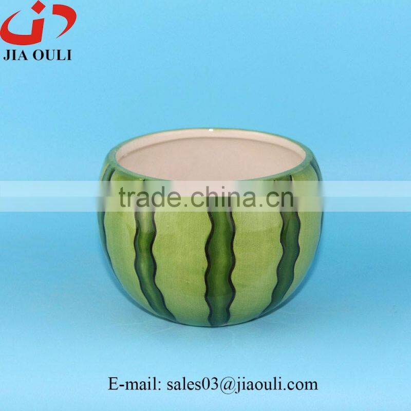 Fashion design silver ceramic plant pots