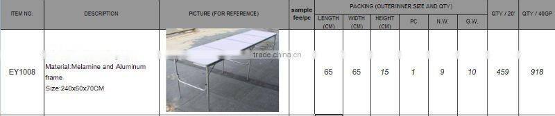 Aluminium Folding Beer Pong Table EY1008