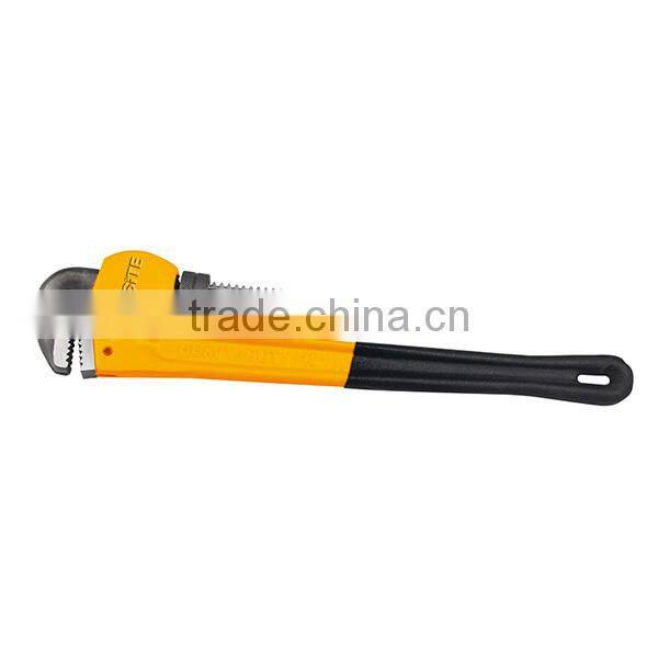 WT1167 Worksite Brand Hand Tools 1200mm Pipe Wrench Dipped Handle