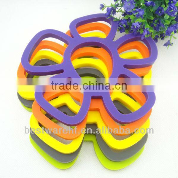 non-stick sunflower silicone hot pot mats