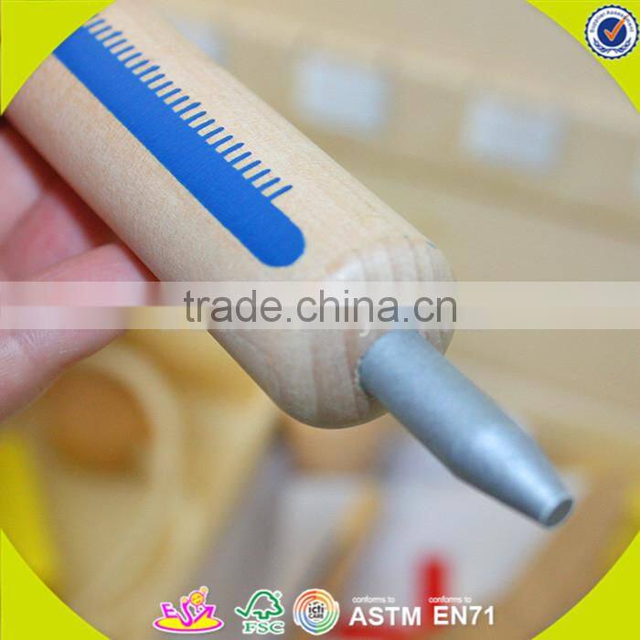 wholesale baby wooden medical toy, hot sale kids role play wooden medical toy, popular wooden medical toy W10B041