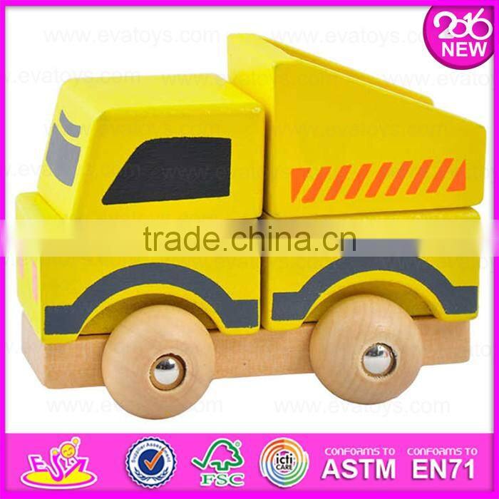 2017 Best design kids funny wooden classic car toy for sale W04A240