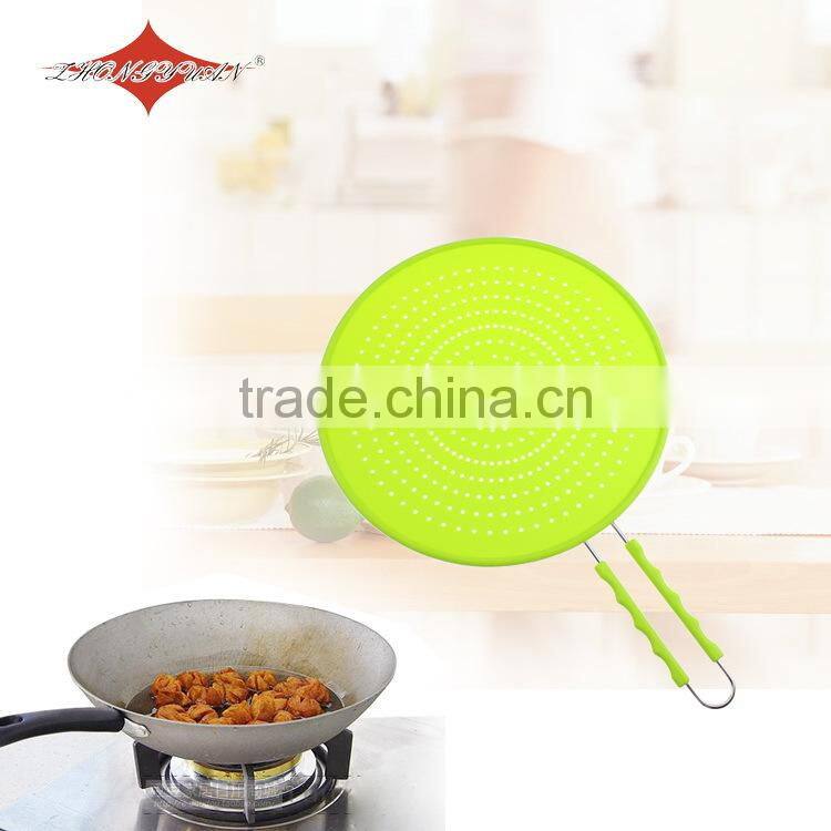 multi-purpose silicone collapsible colander , drain strainer , folding strainer