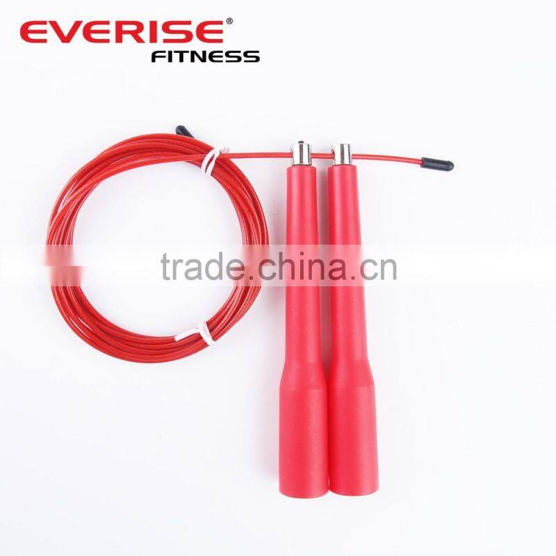 2017 new updated speed jump rope with adjustable cable with purple handle