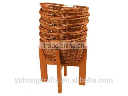 eco-friendly willow basket with handle