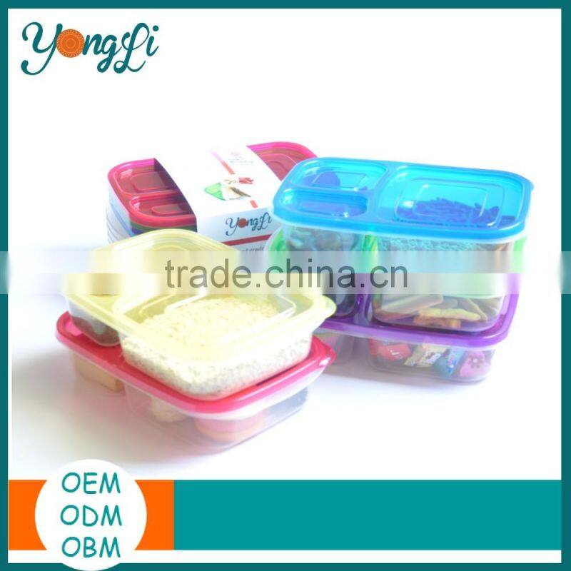 China Microwave Bento Box Personalized Plastic Lunch Box Container