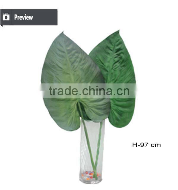 Artificial green leaves wall PU leaves artificial leaves for decoration