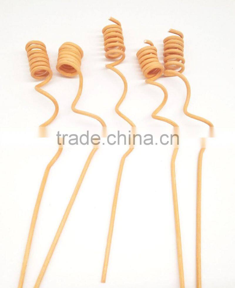 decorative curly reed sticks /rattan sticks with color for reed diffuser