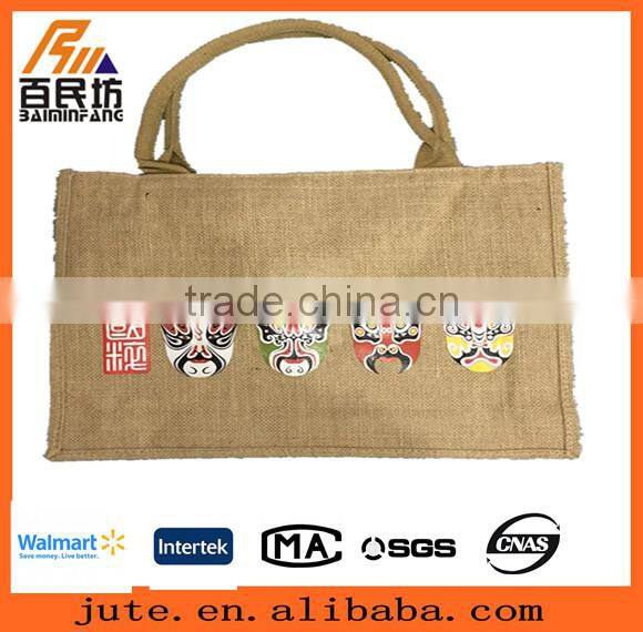 Christmas ornaments fashsion tote bag jute fabric recycling 002
