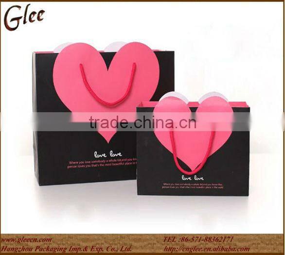 Hot sale printing paper packing bag for shopping