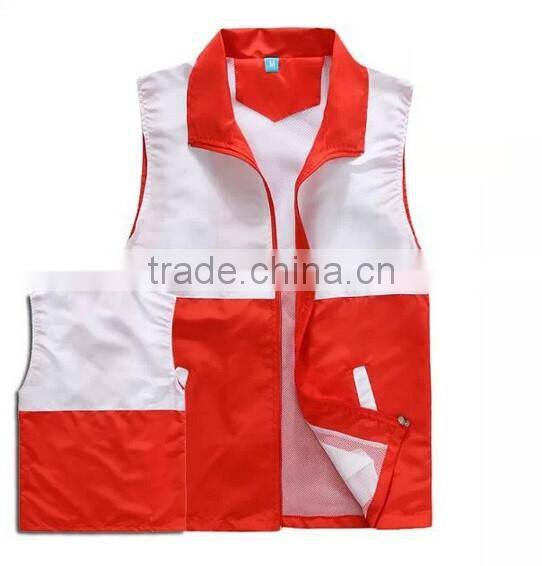 Colorful Unisex Logo Embroideried Safety Vest