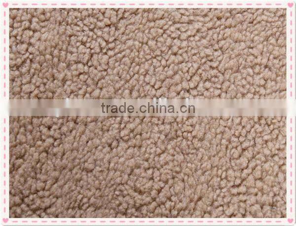 100 polyester berber fleece textile fabric,thick polyester berber fleece