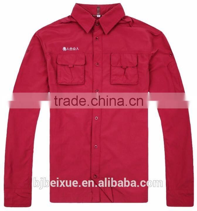 wholesale china new style custom printing 100% cotton long sleeve man shirt with logo design