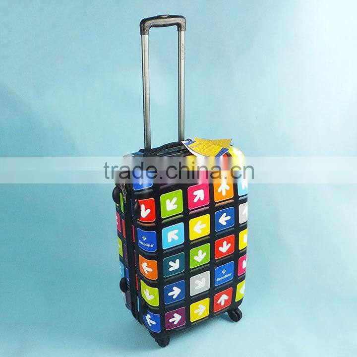 150704f Print Luggage Women Travel suitcase ABS PC Universal Wheels suitcase inventory