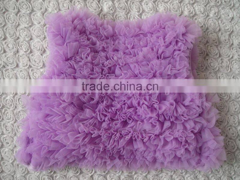China wholesale light purple chiffon and cotton baby shrug