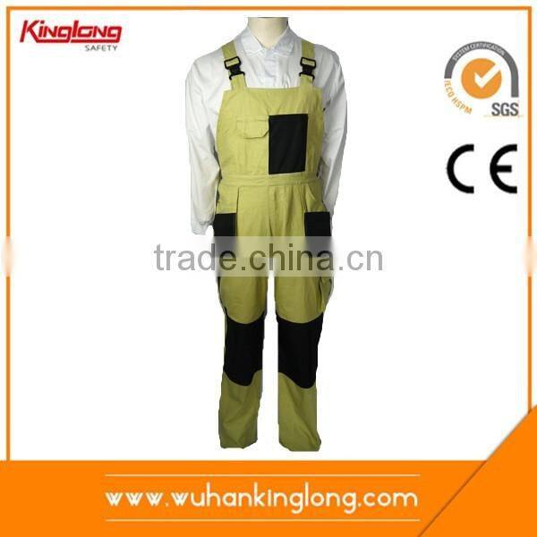 Protective workwear long legs mens safety bibpant