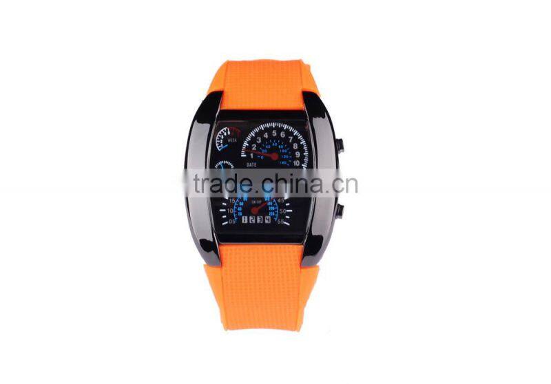 Stock wholesale 2015 LED digital watches men's aviation sector dashboard watches watches fashion for men women watch