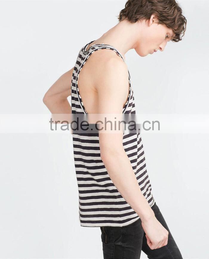 Custom fashion stripe design man vests