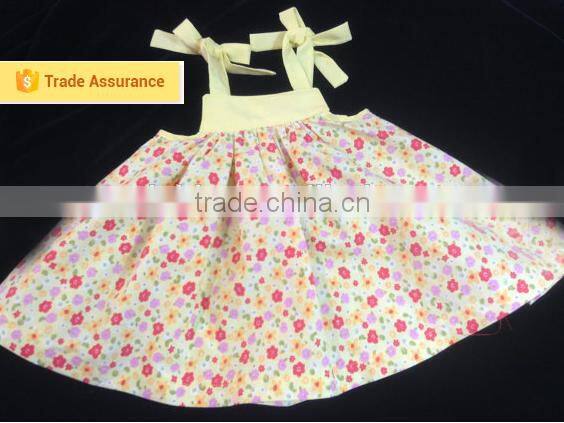 Boutique Soft Baby Clothes Girls Summer Outfits Kids Floral Patterns Top And Yellow Cute Bloomers Children Set