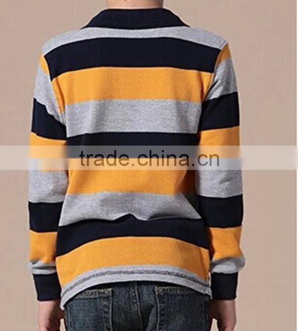 Chinese Wholesale High Quality Strip Pique Kids Polo Shirts Wholesale