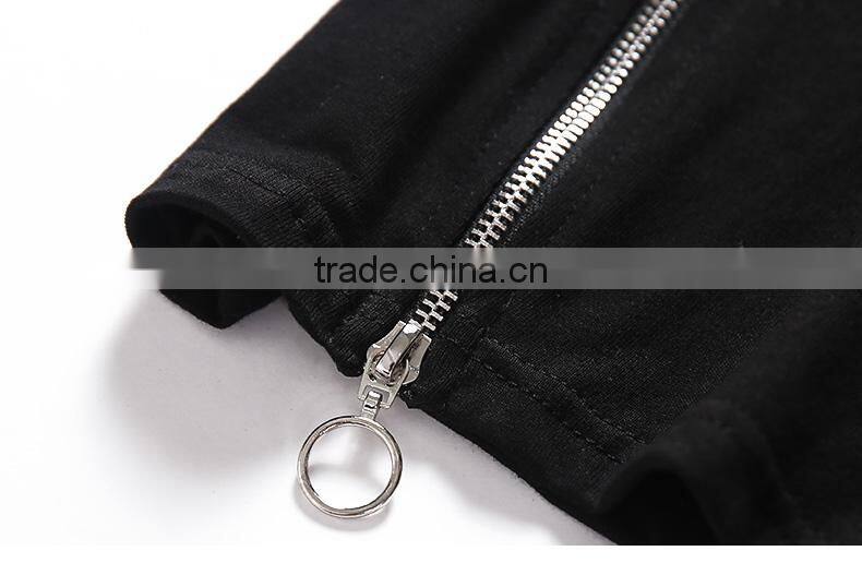 fashion blank white tees mens curved hem t shirt for men