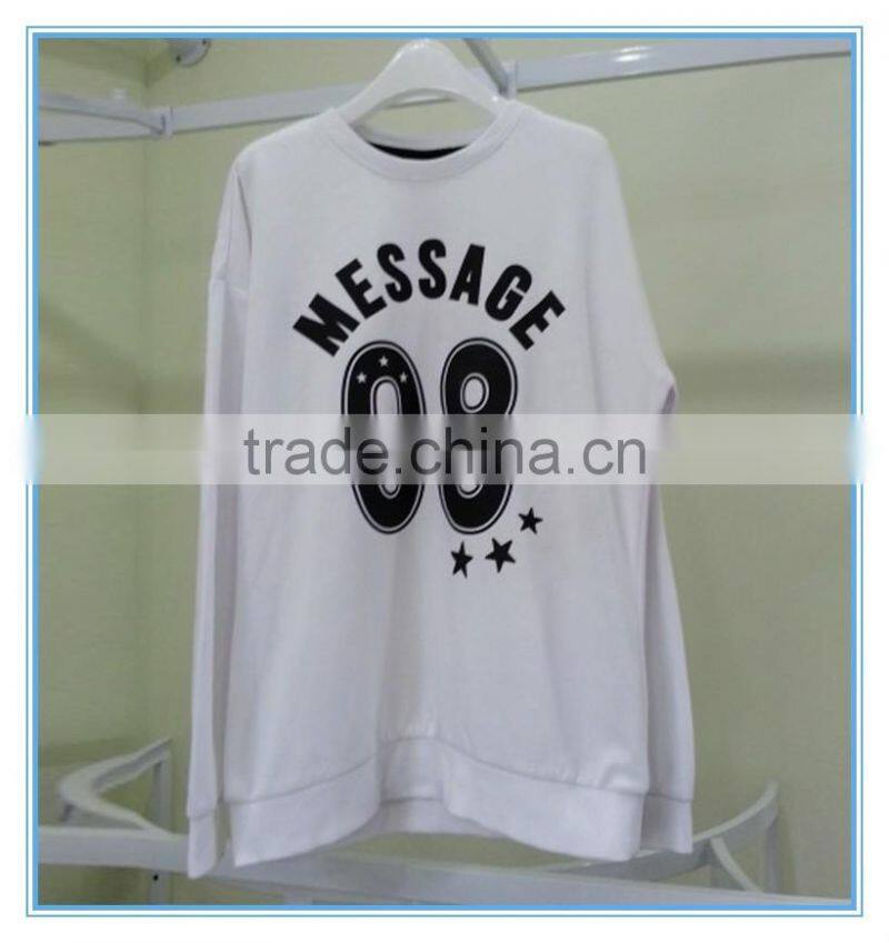 Knitted pullover sweatshirt hoodies, custom hoodies/sweatshirt, plain round neck t-shirt