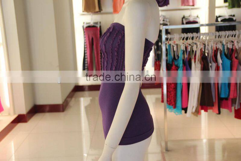 Lady Seamless Strapless Sexy Tube Tank Top Manufacturer
