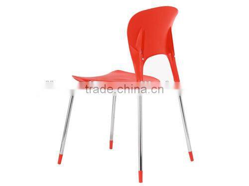 2014 hot sale modern stacking plastic chair,dining chair