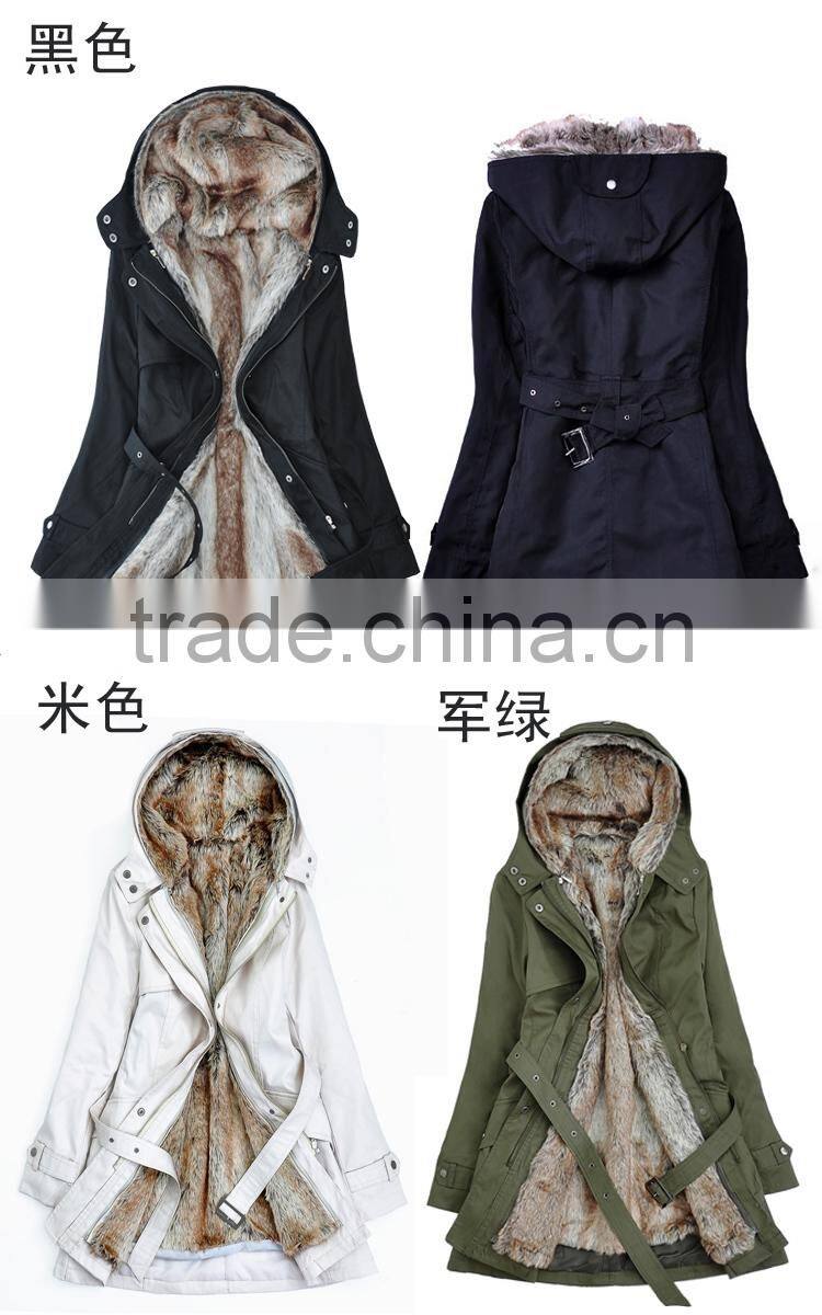 Women's Long Down Coat Winter Outerwear with Hood
