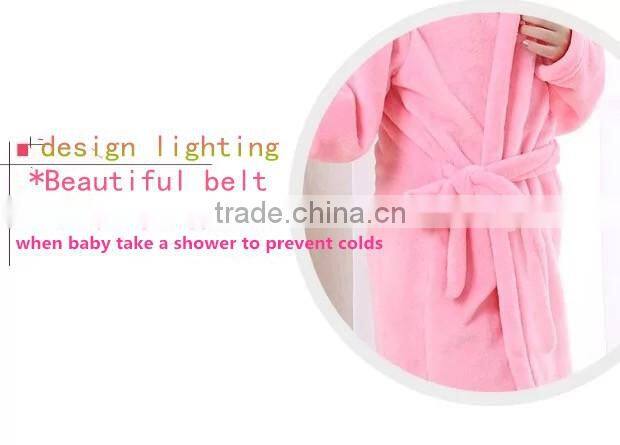 low price latest baby girl bathrobe with edging dress designs
