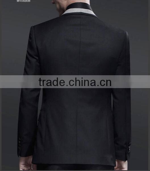 High quality & best workmanship & handsome black men suit for wedding