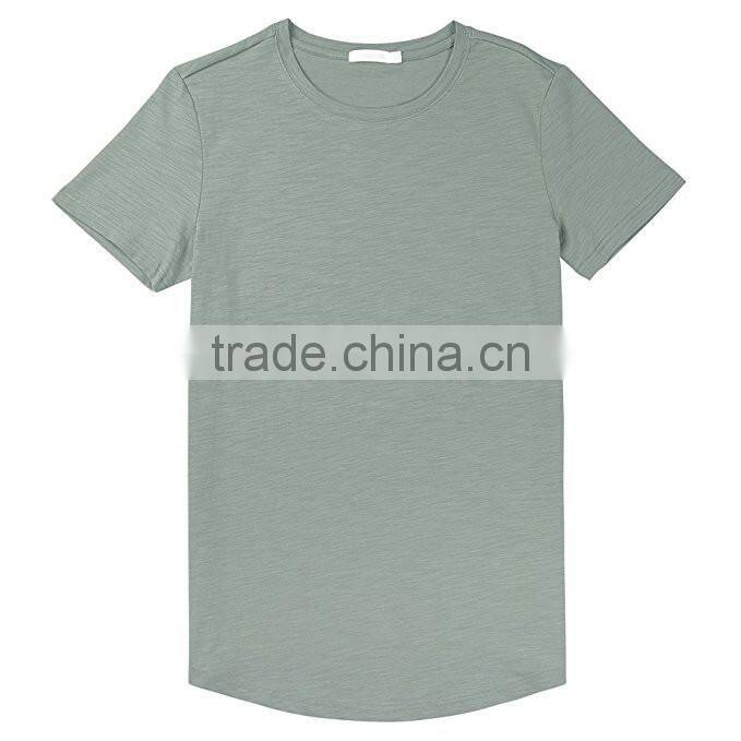 Men's Crew Neck Casual T Shirts Short Sleeves Soft Cotton slub cotton