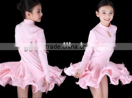 2014- Shining Cheap Spaghetti Strap Tassels Skirt Ballroom Latin Dance Dress