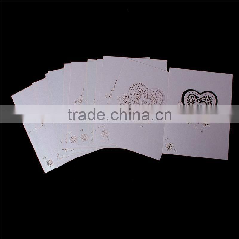 Paper Wedding Party Name Place Card Heart Mauve