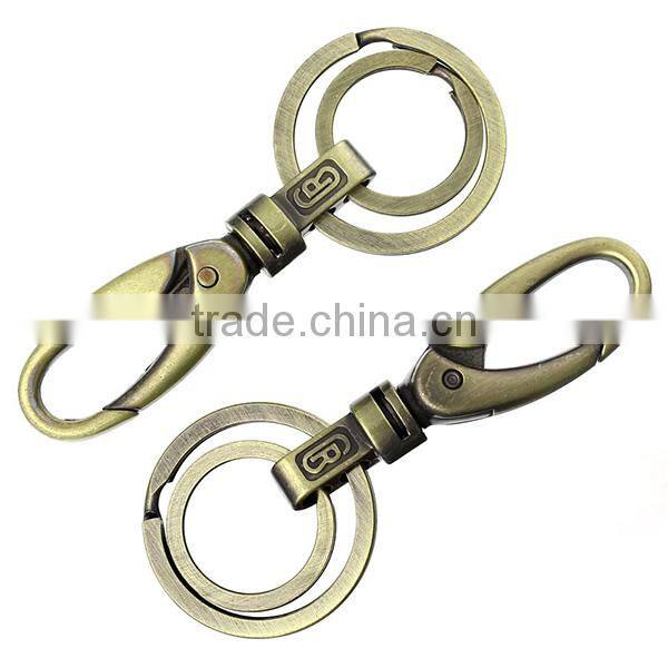 Custom Antique Bronze No Fade Color Swivel Lobster Clasps For Key Ring
