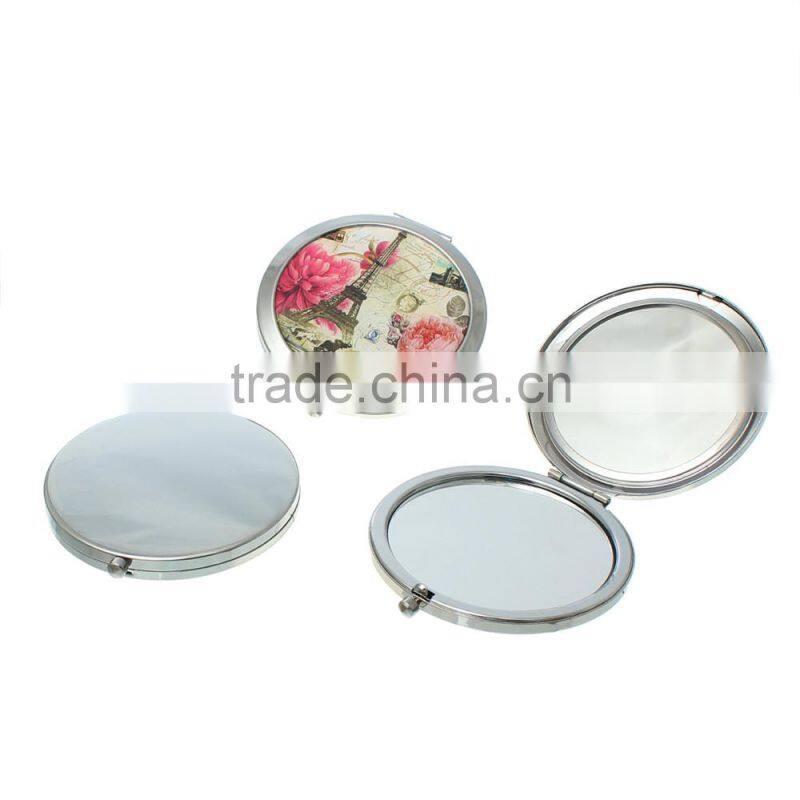 Cheap Wholesale Round Eiffel Tower Compact Mirror