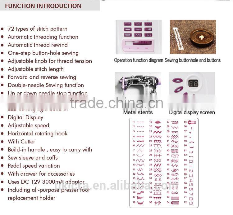 1 Step Buttonhole Stitch Sewing Machine