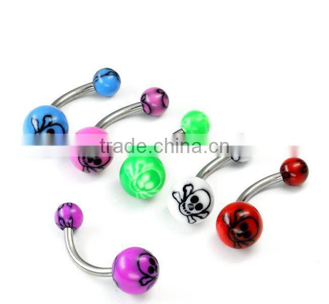 Body piercing jewelry belly ring