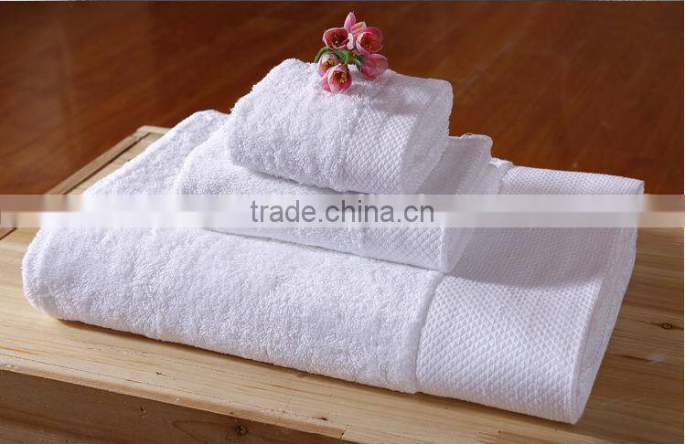 100% Cotton dobby border hotel Towels for Five-star hotel