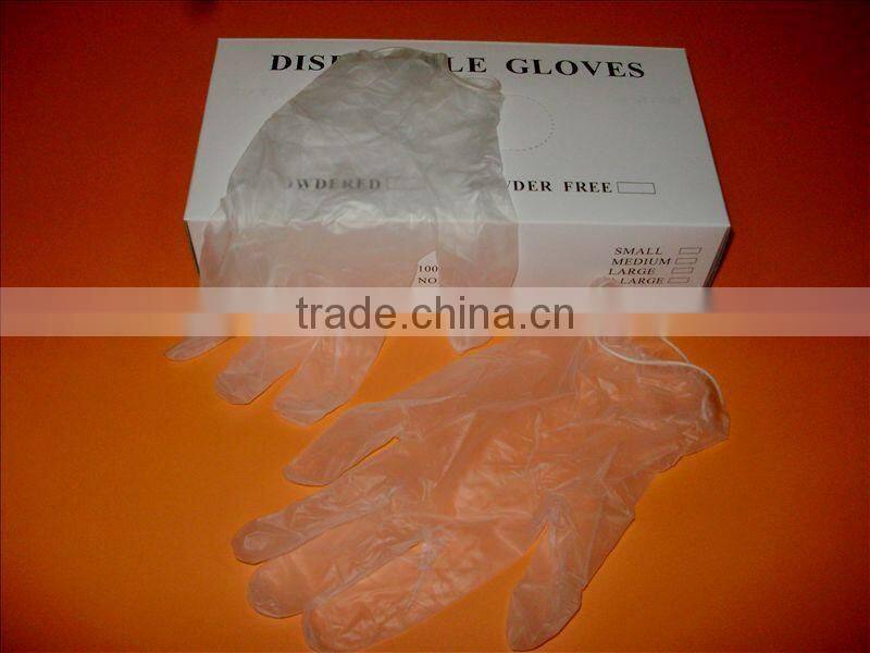 Disposable non-allergic powdered free vinyl medical gloves
