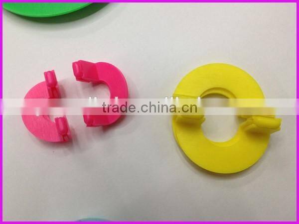 Neon color 6 sizes/set plastic yarn ball pompom maker for knitting crafts