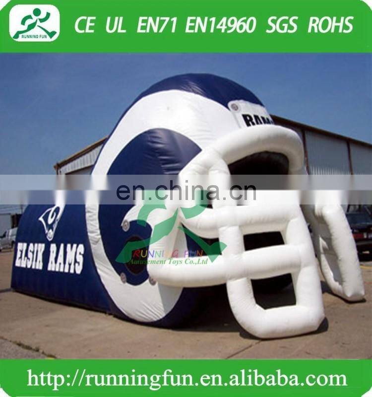 Inflatable Football Helmet Tunnel, Inflatable Entrance Tunnel