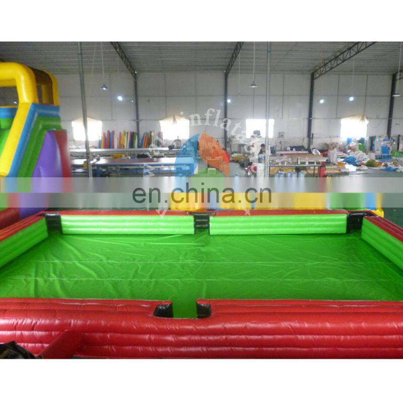 2017 Alibaba china hot sell inflatable sport game / cheap price Inflatable snooker for adult