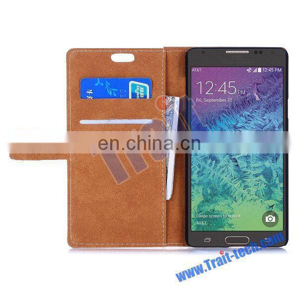 2015 new fashion Wallet Style Flip Stand gril style Leather Case for Samsung Galaxy A7,Phone Leather Case