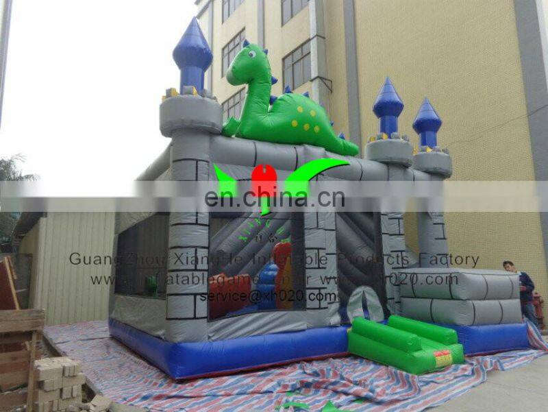 Hot sale indoor playground using PVC Tarpaulin inflatable dragon bouncer castle
