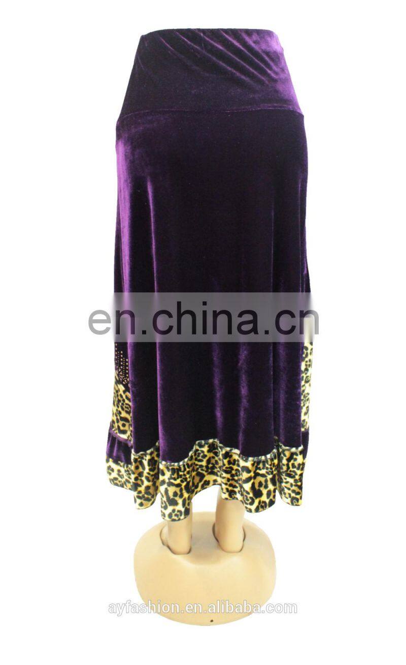 European casual latest fashion maxi lady skirts