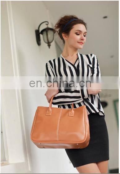Korea Style Fashion Women PU Zipper Ladies Handbag
